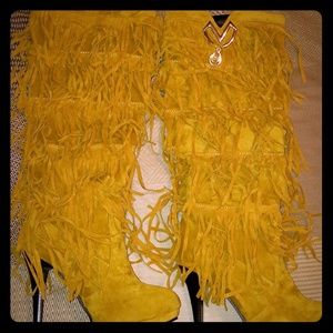 High Heeled Boots w/soft, thin fur lining